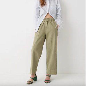 J. Crew Astrid wide-leg chino pant - 2 pairs, Olive Sand and Deep Chocolate